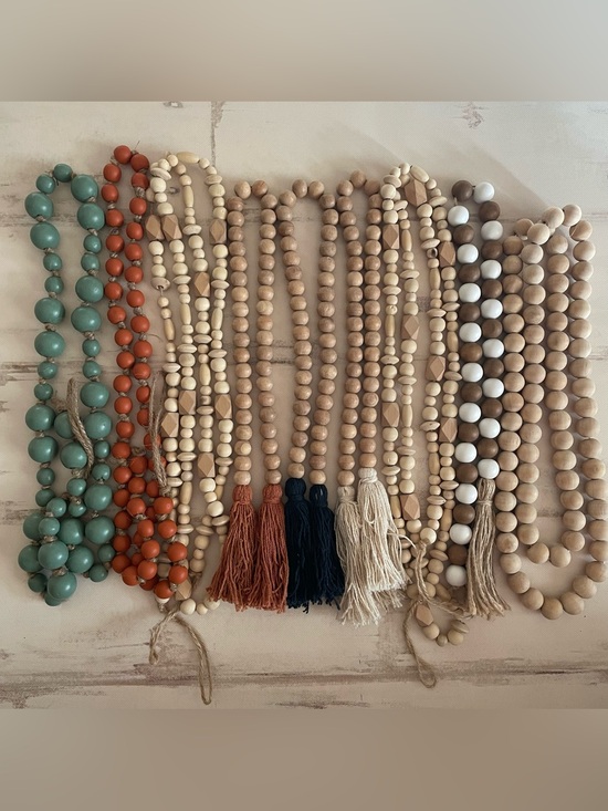Hobby Lobby Other - Cottagecore Decorative Wooden Bead Garland Lot